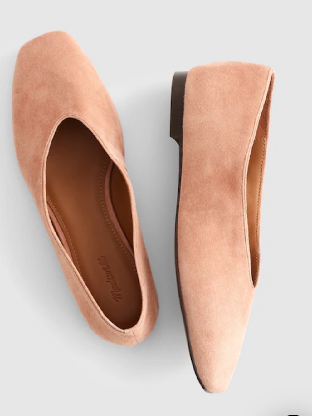 Madewell The Mylie Ballet Flat in Suede